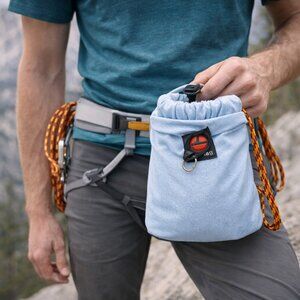 TrustBag Anti-Theft Drawstring Backpack – Cut-Resistant Gray Herringbone